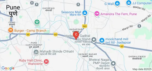 Pune District Education Association's Institute of Technology, Hadapsar Map