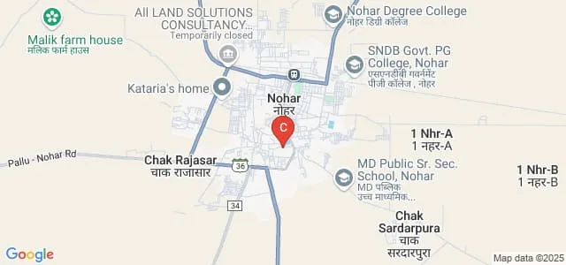 Gargi Kanya Mahavidyalaya, Nohar Map