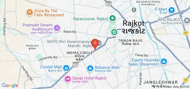 Smt KSN Kansagara Mahila College, Rajkot Map