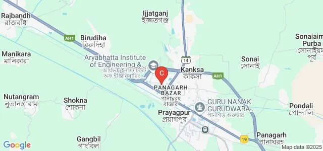 Aryabhatta Institute of Engineering and Management, Durgapur Map