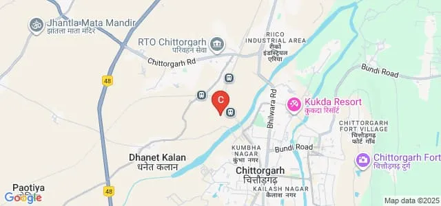 Maharana Pratap Law College, Chittorgarh Map