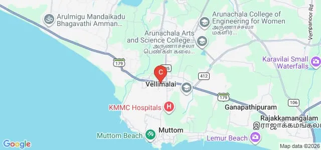Udaya College of Education, Kanyakumari Map