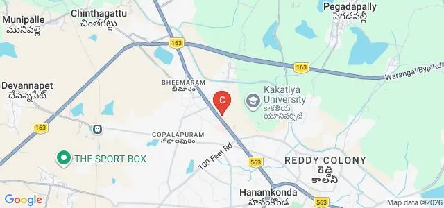 University College of Commerce and Business Management, Kakatiya University, Warangal Map