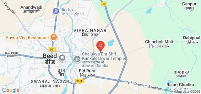 Aditya B Ed College, Beed Map