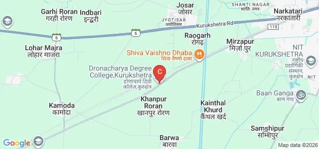 Dronacharya Degree College, Kurukshetra Map