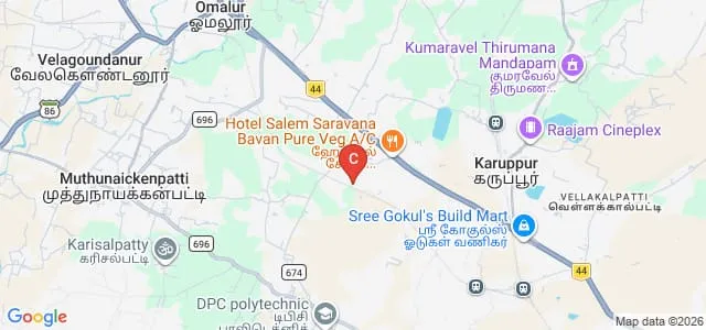 KS College of Education, Salem Map