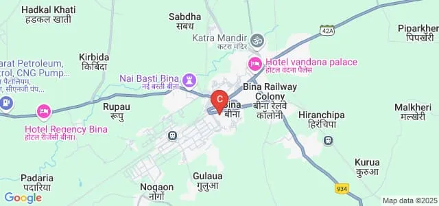 Government Girls College, Bina Map