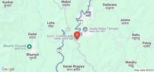 Government Degree College, Arki Map