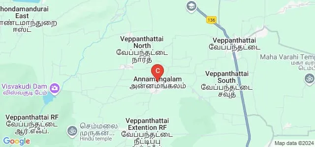 Elizabeth College of Education, Perambalur Map