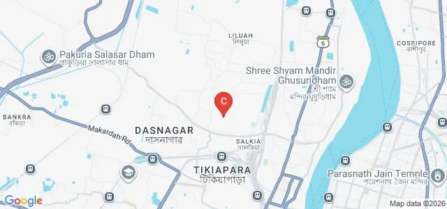 Netai Charan Chakravarty Homoeopathic Medical College and Hospital, Howrah Map