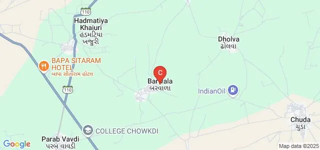 Smt Dhudiben Ambalal Gondalia Education Foundation Arts and Commerce College, Barvala Map