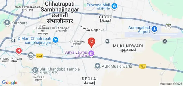 Ajintha Education Society Pandit Jawaharlal Nehru Mahavidyalaya, Aurangabad Map