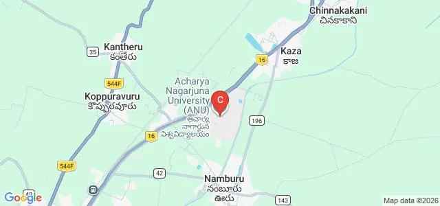 Centre for Distance Education, Acharya Nagarjuna University, Guntur Map
