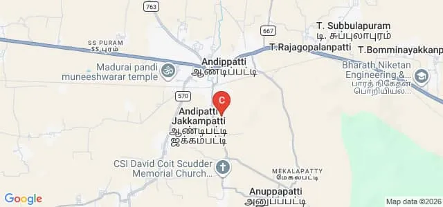 SKA College of Education, Theni Map