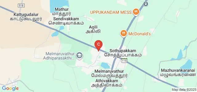 Adhiparasakthi Polytechnic College, Melmaruvathur Map