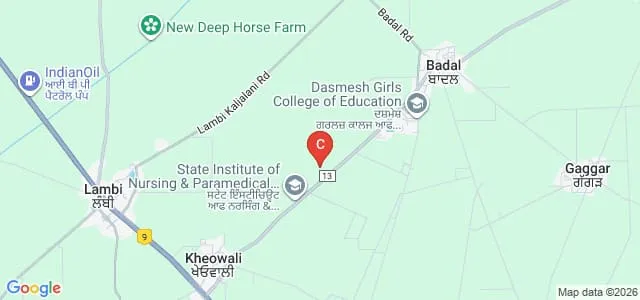 Baba Hira Das Ji Ayurvedic Medical College and Hospital, Sri Muktsar Sahib Map