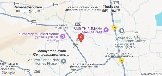 St Paul's College of Arts and Science for Women, Coimbatore Map