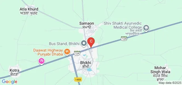 Shiv Shakti College of Nursing, Mansa Map