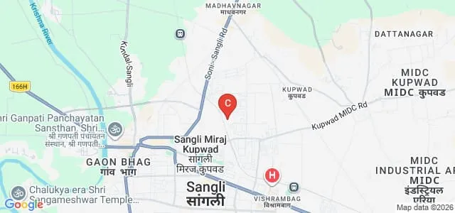 Appasaheb Birnale College of Education, Sangli Map