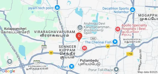 Shenbagha College of Nursing, Chennai Map