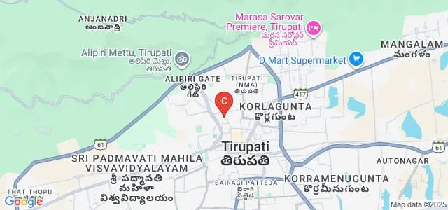 ATNs Degree College, Tirupati Map