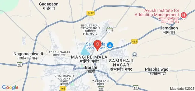Shriman Bhausaheb Zadbuke Mahavidyalaya, Barshi Map