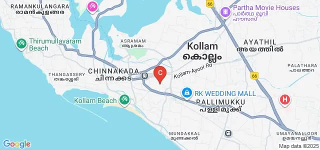 Sree Narayana Guru College of Legal Studies, Kollam Map