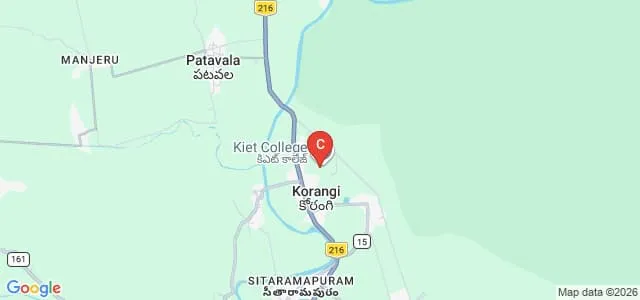 Kakinada Institute of Engineering and Technology, Korangi Map