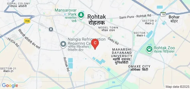 College of Physiotherapy, Pt Bhagwat Dayal Sharma Post Graduate Institute of Medical Sciences, Rohtak Map