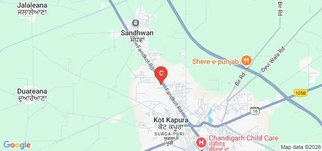Malwa College of Nursing, Kotkapura Map