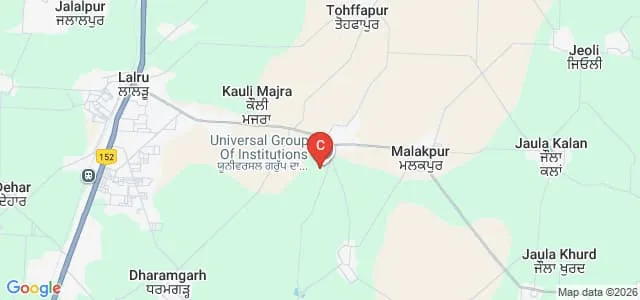 Universal Institute of Nursing, Mohali Map