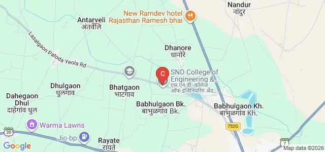 Santosh N Darade Polytechnic, Babhulgaon Map