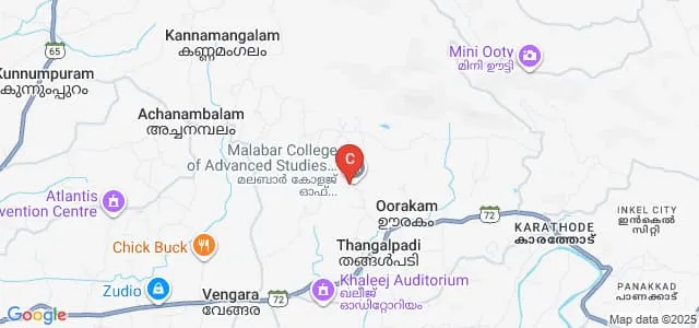 Malabar College of Advanced Studies, Malappuram Map