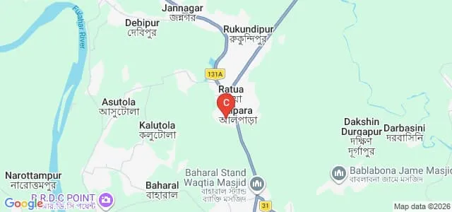 Rahamania B Ed College, Ratua Map