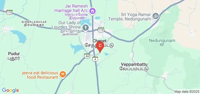 Dhivya Arts And Science College, Tiruvannamalai Map