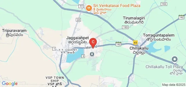 Smt Gentela Sakuntalamma College, Jaggayyapeta Map