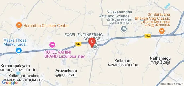 Excel Business School, Pallakapalayam Map