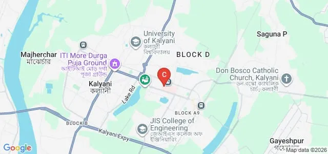 Institute of Pharmacy, Kalyani Map