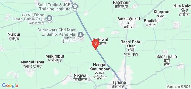 Guru Nanak College of Education, Dalewal Map