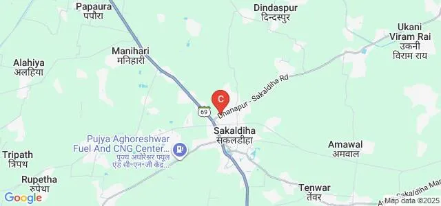 Shahid Caption Vijay Pratap Singh Mahavidyalaya, Chanduli Map