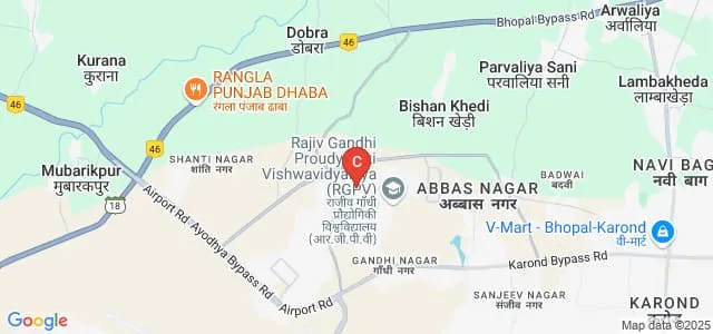 Agnos College of Technology, Bhopal Map