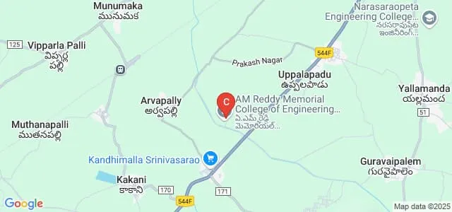 AM Reddy Memorial College of Engineering and Technology, Narasaraopet Map