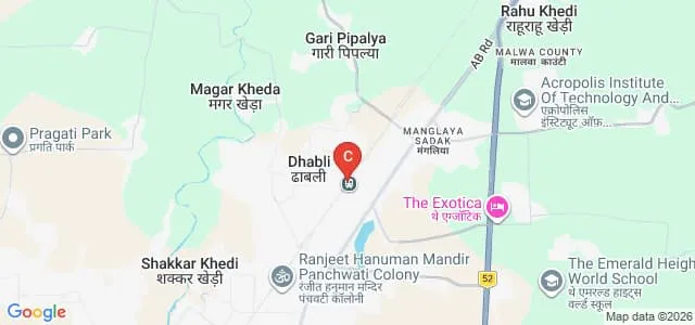 Matushri Ahilya Devi Teachers Education Institute, Indore Map