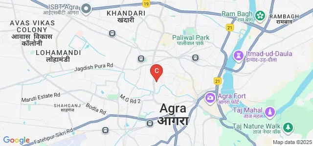 Agra College, Agra Map