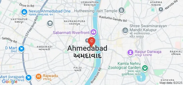 Faculty of Computer Applications and Information Technology, GLS University, Ahmedabad Map