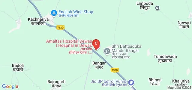 Amaltas Institute of Nursing Sciences, Dewas Map