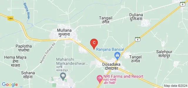 Maharana Pratap National College, Mullana Map