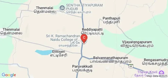 Sri K Ramachandran Naidu College of Nursing, Tirunelveli Map