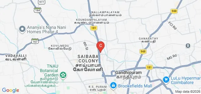 CBM College, Coimbatore Map