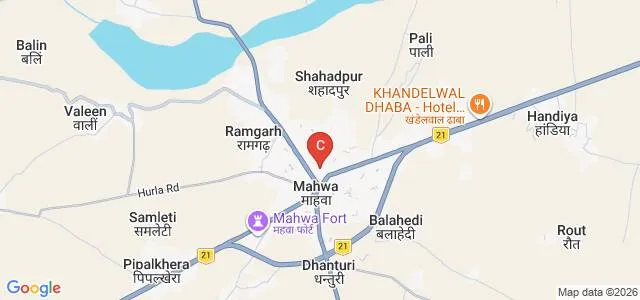 Universal TT College, Mahwa Map